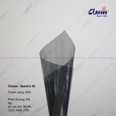 phim cách nhiệt tối màu Spectra 35 cho cửa kính nhà giảm chói và chống nóng
