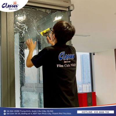 phim cách nhiệt cửa kính nhà giúp giảm chói ánh nắng