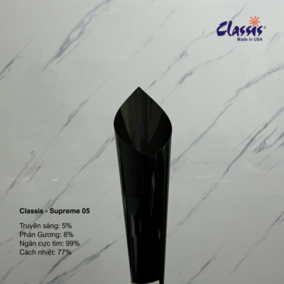 phim cách nhiệt tối màu Supreme 05 cho cửa kính nhà riêng tư cao và chống chói