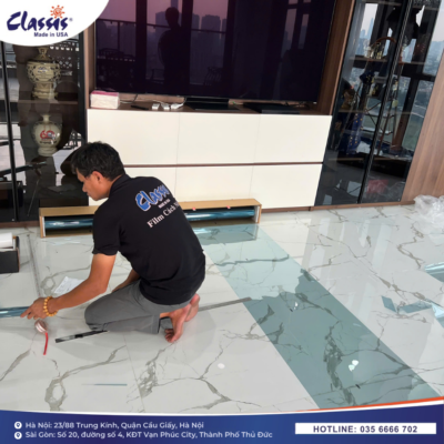 thi công phim cách nhiệt cửa kính nhà ở thực tế