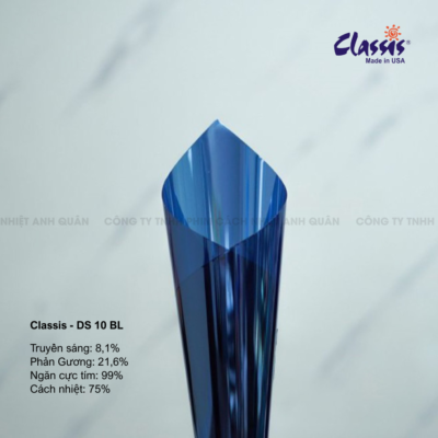 phim cách nhiệt phản gương DS10 BL cho cửa kính nhà riêng tư cao