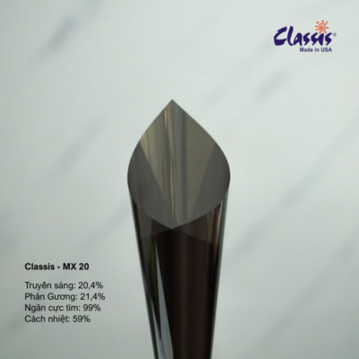 phim cách nhiệt phản gương MX 20 cho cửa kính nhà cản nắng và chống chói