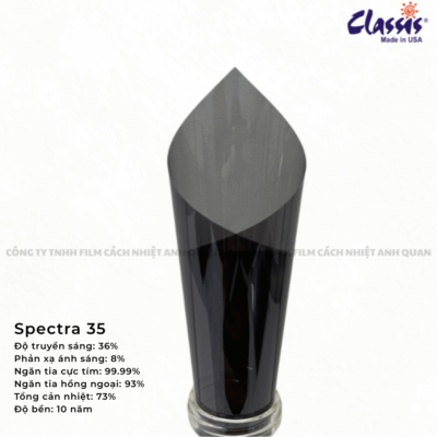 Phim cách nhiệt Spectra 35 Classis dùng cho cửa kính văn phòng chống nóng
