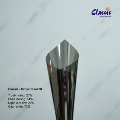 phim cách nhiệt phản gương Steel 20 cho cửa kính nhà tăng riêng tư ban ngày