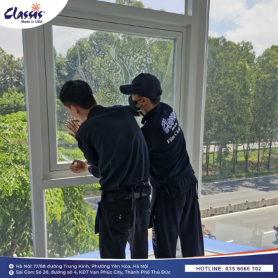 dán phim cách nhiệt văn phòng chống nóng 