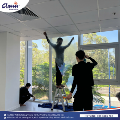 thi công dán phim cách nhiệt văn phòng 