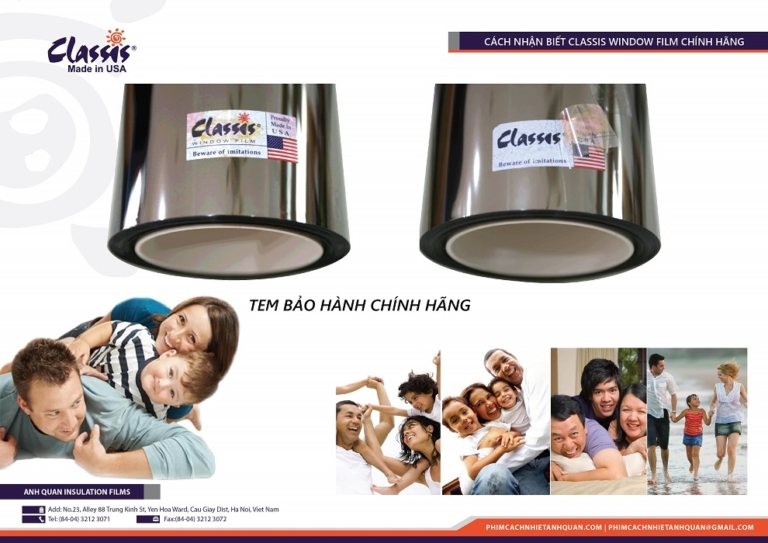 Tem hologram và chứng nhận chính hãng trên từng cuộn phim Classis – 
cách nhận biết sản phẩm thật, tránh hàng giả