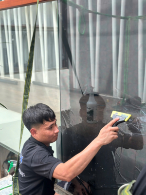 Công trình nhà kính tại Chương Mỹ được Toàn Tiến Long Biên khảo sát và thi công phim cách nhiệt.