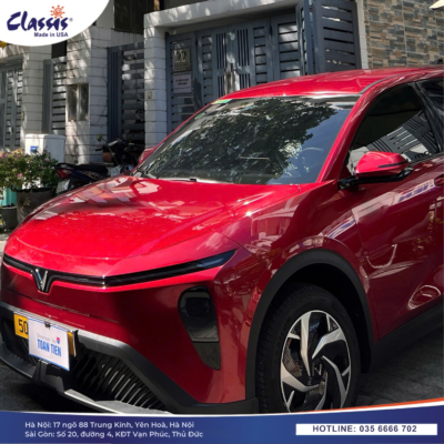 VinFast Limo Green sau khi dán phim cách nhiệt Classis tại Toàn Tiến Sài Gòn.